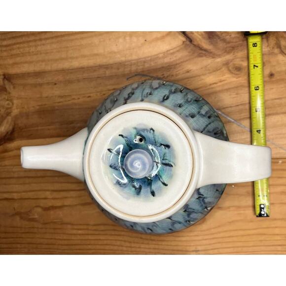 Teapot Ceramic Glazed Porcelain Pottery Jennifer Graff Ceramic Artist No Flaws - Picture 5 of 11